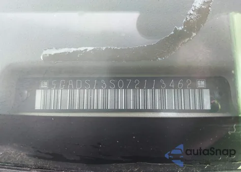 2007 Buick Rainier Cxl from USA, damaged, VIN 5GADS13S072113462